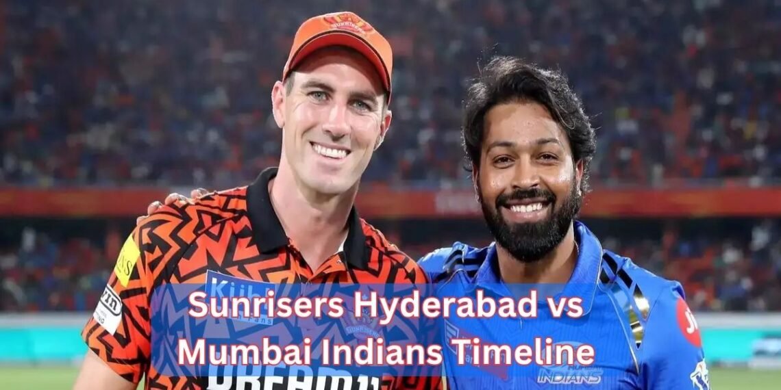 Sunrisers Hyderabad vs Mumbai Indians Timeline