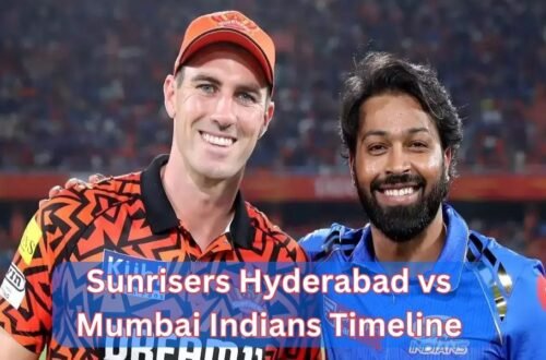 Sunrisers Hyderabad vs Mumbai Indians Timeline