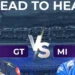 GT vs MI Head to Head