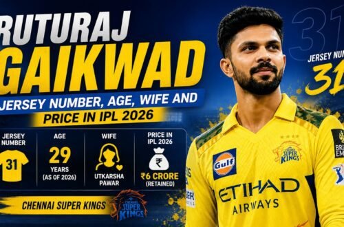 Ruturaj Gaikwad Jersey Number, Age, Wife and Price in IPL 2026
