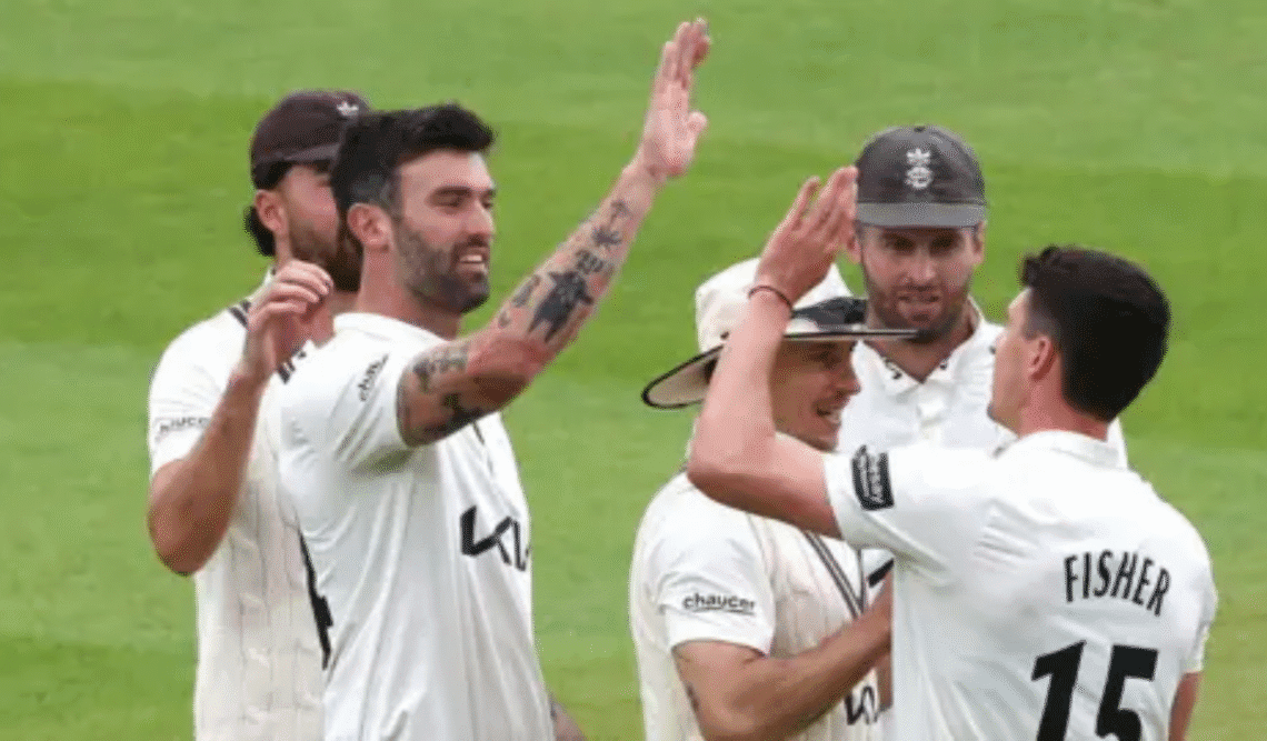 Fisher's Double Strike Keeps Surrey on Top as Rain Disrupts Day 2 Against Hampshire