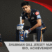 shubman gill jersey number